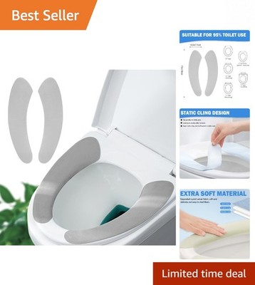 Adjustable Plush Toilet Seat Cover - Easy Clean Design, Perfect for Homes