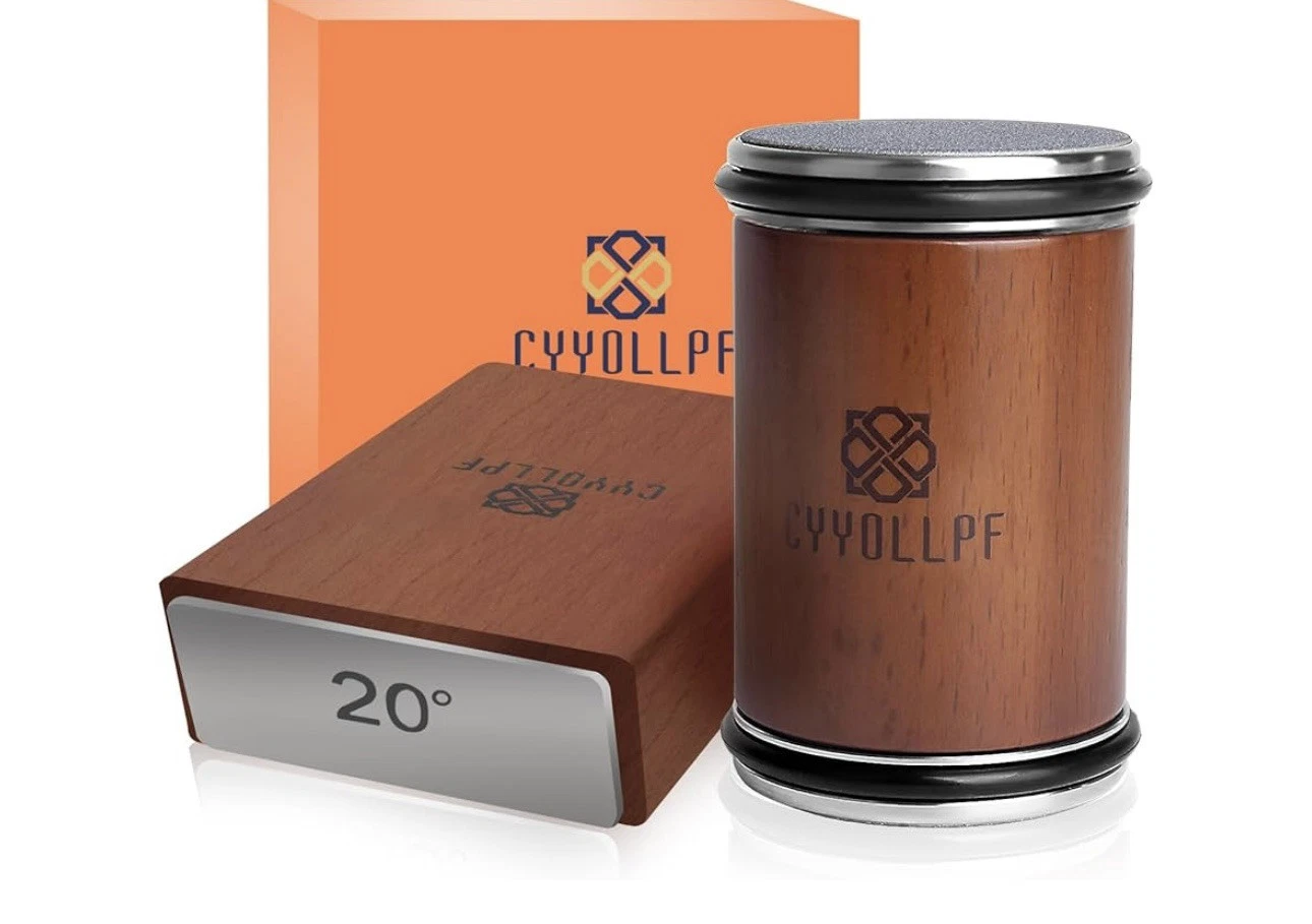 CYYOLLPF Rolling Knife Sharpener/15 and 20 Degree Magnetic Angle Base