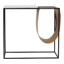 Moe's Home Collection Cave Contemporary Metal Magazine Rack in Black