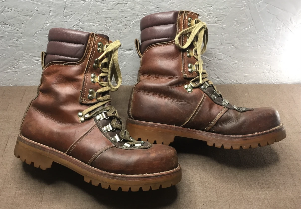 Vintage‎ Montblanc Leather Mountaineering Lace Up Thinsulate Boots Brown Size 9D Sears Mont Blanc Vintage Hiking boots worn in perfectly  main image 2