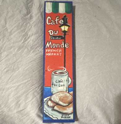 Cafe du Monde  was created by local New Orleans artist Ricco Rideaux 2011-2013.