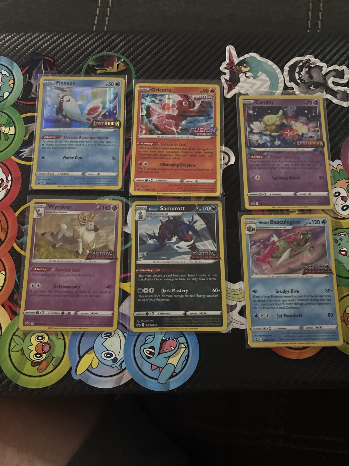 Lot Of 6 Pokemon Stamped Promo Cards