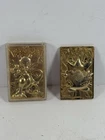 Pokemon Gold Metal Cards Mewtwo Togepi 1999 Nintendo Embossed Vintage