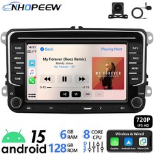 Carplay Kam 6+128G autoradio 2 din 8core GPS FM per VW PASSAT B6 B7 CC MAGOTAN