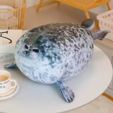 Realistic Mother and Baby Seal Plush Toy 8" Lifelike Ocean Stuffed Animal Gift