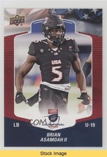 2018 Upper Deck USA Football Blue Border Brian Asamoah II #18 READ 3a3