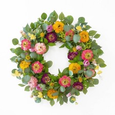 Blumenkranz K&uuml;nstlich T&uuml;rkranz Gro&szlig; F&uuml;r Haust&uuml;r, Sommer