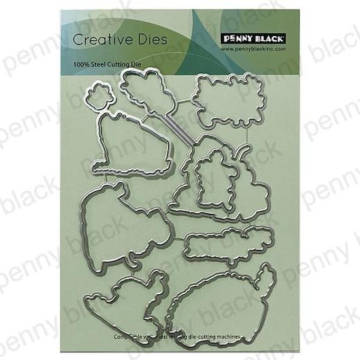 Penny Black Creative Cutting Dies - Resiliant Cut Out 52-023