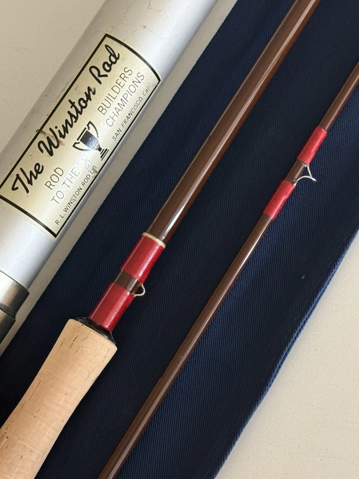 **BEAUTIFUL**🔥~RARE~ WINSTON SAN FANSICO FIBERGLASS 5wt. 7’6”in 2pc Fly Rod🔥 - Image 3 of 4
