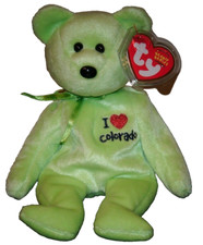 Ty Beanie Baby - I LOVE COLORADO the Bear (State Exclusive) 8.5" NEW MWMTs