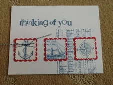 The open sea thinking of you birthday friend card kit of 6 made w/ Stampin' Up!