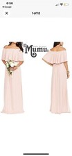 SHOW ME YOUR MUMU Hacienda Maxi Bridesmaid Dress S