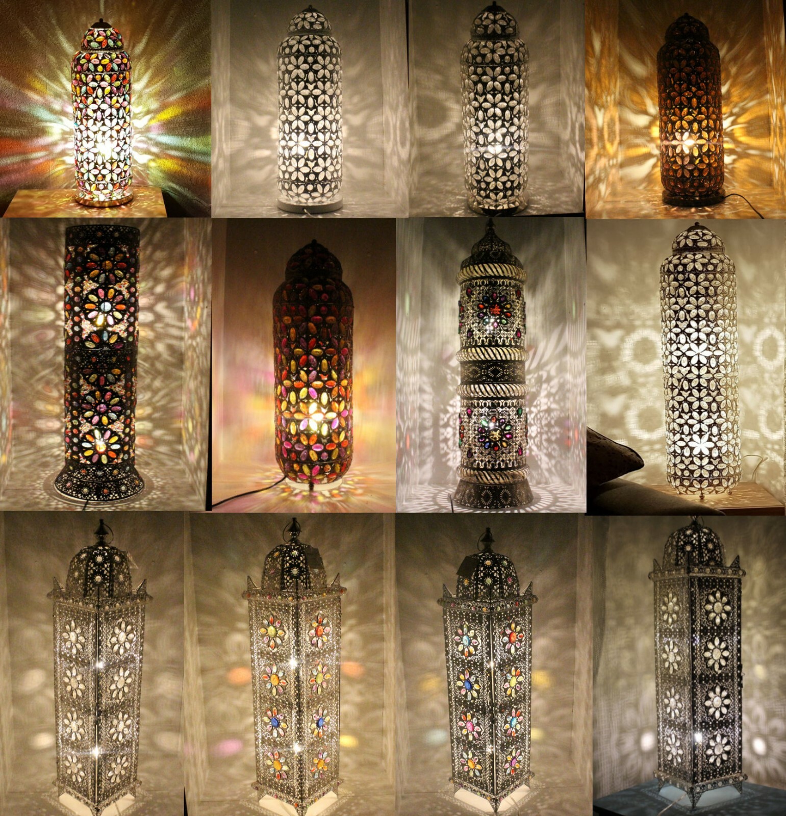 tall moroccan floor lamp