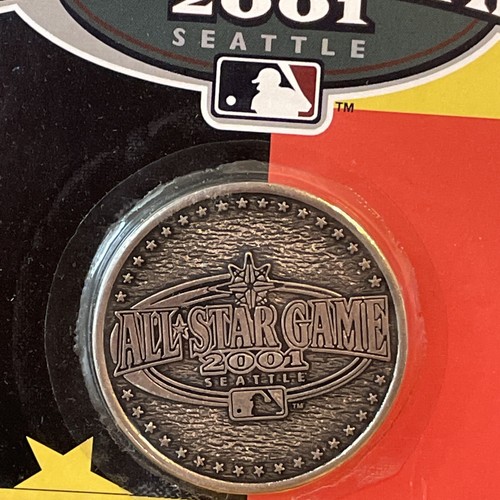 Medaglione moneta MLB gioco baseball All Star Seattle Mariners 2001 nuovo sigillato - Foto 2 di 3