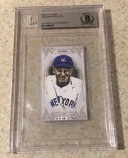 Lou Gehrig Original Art Sketch Card New York Yankees MLB Beckett BAS True 1/1