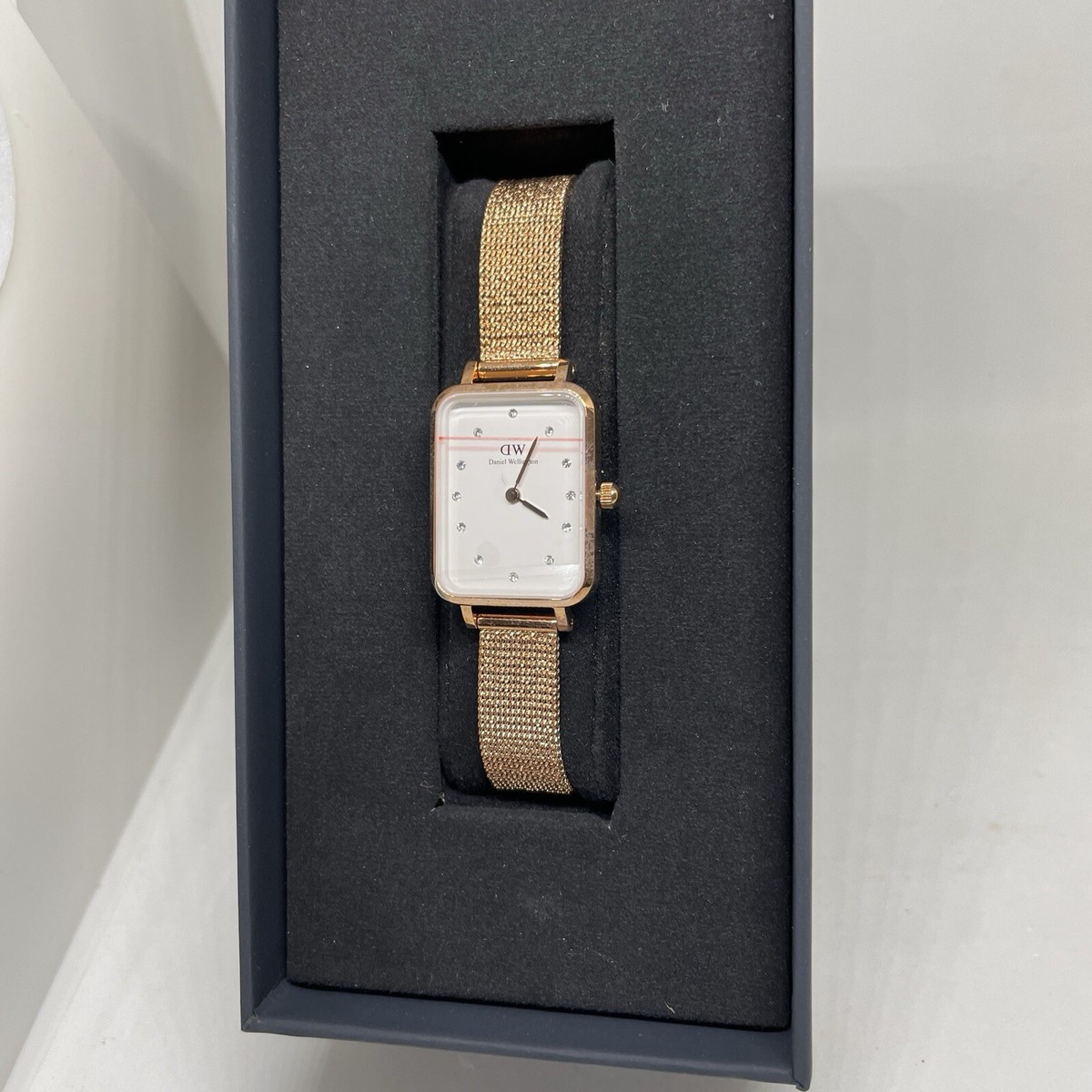 Daniel Wellington 腕時計 QUADRO LUMINE PRESSED ME DW00100527 Daniel Wellington Quadro Lumine Rose Gold DW00100527 | eBay