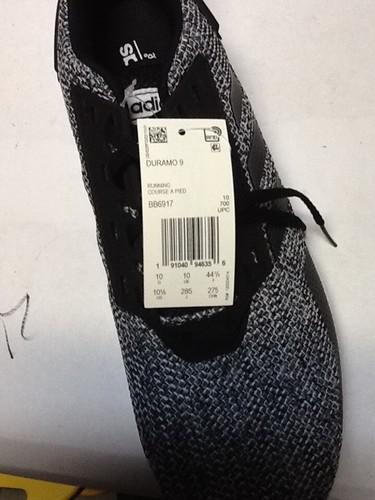 New! adidas Duramo 9 Athletic ShoeMens 10.5 Gray w/ Black Trim! - Bild 7 von 8