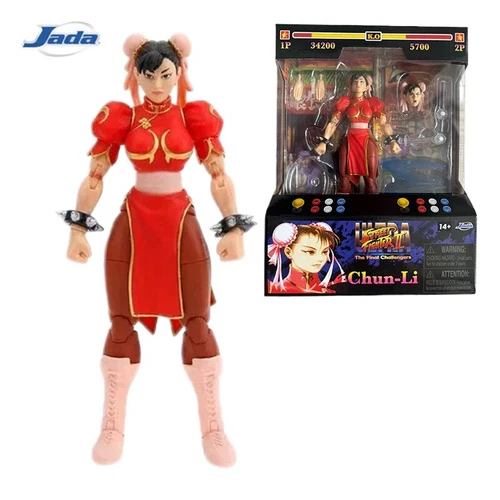 Original Jada Toys Ultra Street Fighter II Chun Li Action Figure Model Toys