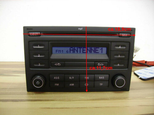 Radio de coche CD MP3 VW RCD 200 Polo Fox Scharan T5 Lupo radio de coche EXCELENTE - Imagen 1 de 9