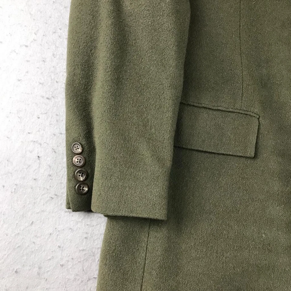 VTG Polo Ralph Lauren Blazer Mens 42 Long Green 100% Camel Hair Button Lined USA - Image 4 of 4