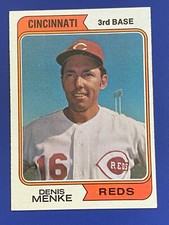 ⚾ 1974 Topps Baseball Base Card #134 Denis MENKE - EXMT or better ⚾