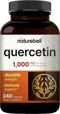 Quercetin 1000mg, 240 CAPSULES,Supports Immune System, Heart Health, Antioxidant
