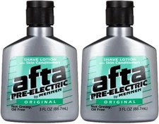 Afta Pre-Electric Shave Lotion, 3 Ounce (Pack of 2)