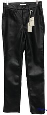 Good American Women's Black Faux Leather Pants Size 2/26 NWT Retail 175.00