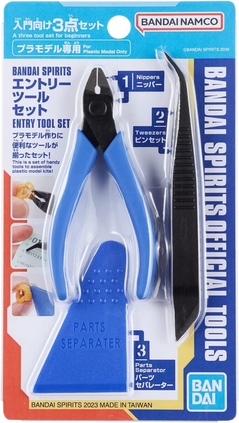 BANDAI ENTRY TOOL SET accessori strumenti tronchesino per model kit gundam