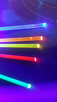 2''x2 High Visibility 2mm/.080'' Fluorescent Fiber Optic replacement rods     