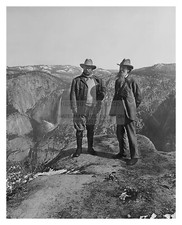 PRESIDENT THEODORE ROOSEVELT WITH JOHN MUIR YOSEMITE PARK FOUNDER 8X10 PHOTO