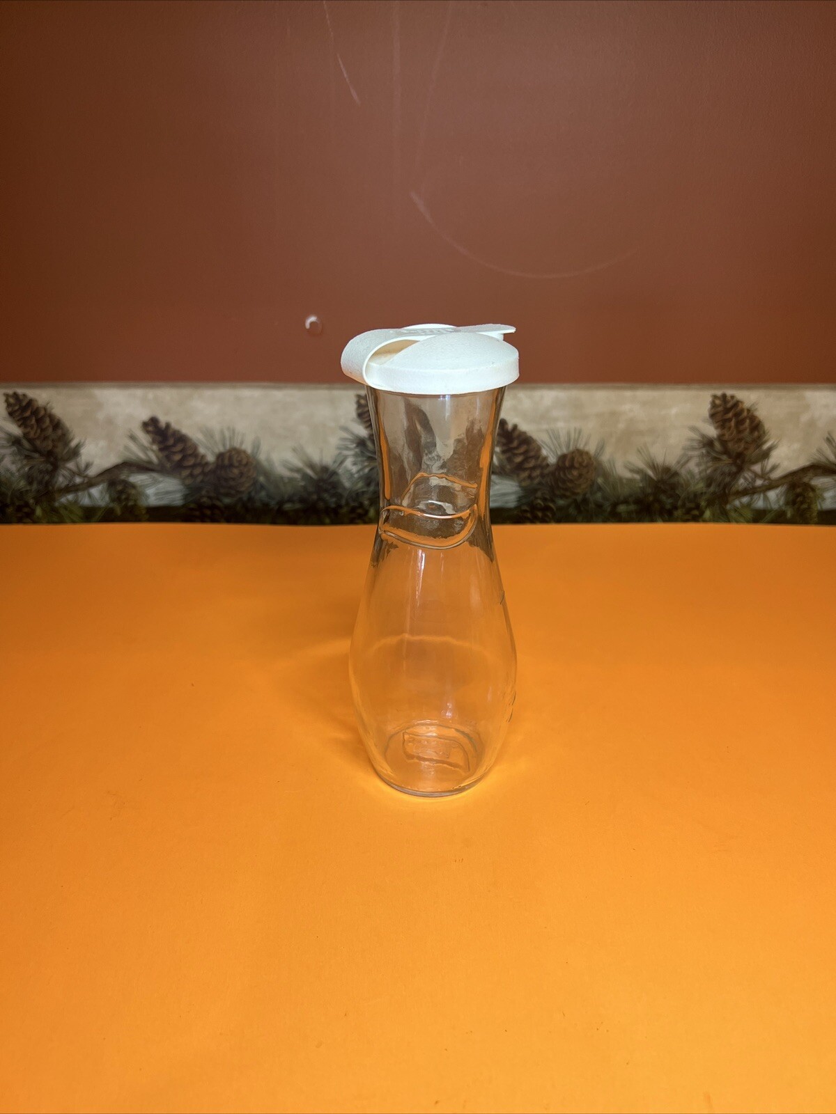 Vintage Good Seasons Salad Dressing Cruet Glass Shaker Bottle White