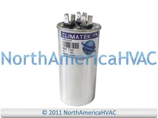Climatek Run Capacitor 40+7.5 uF MFD 440 Volt Round Fits Rheem 43-101665-51