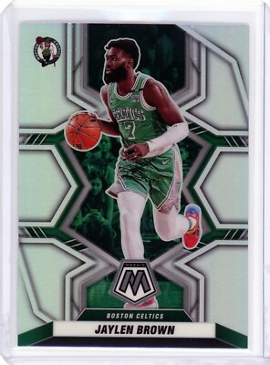 2021-22 Panini Mosaic Jaylen Brown Silver Prizm #35 Boston Celtics 