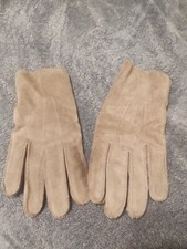 Vintage Isotoner Womens Gloves Genuine Leather Thinsulate Lining Winter Size M