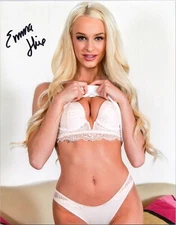 Emma Hix Super Sexy Hot Autographed Signed 8x10 Photo Adult Model COA Proof 92