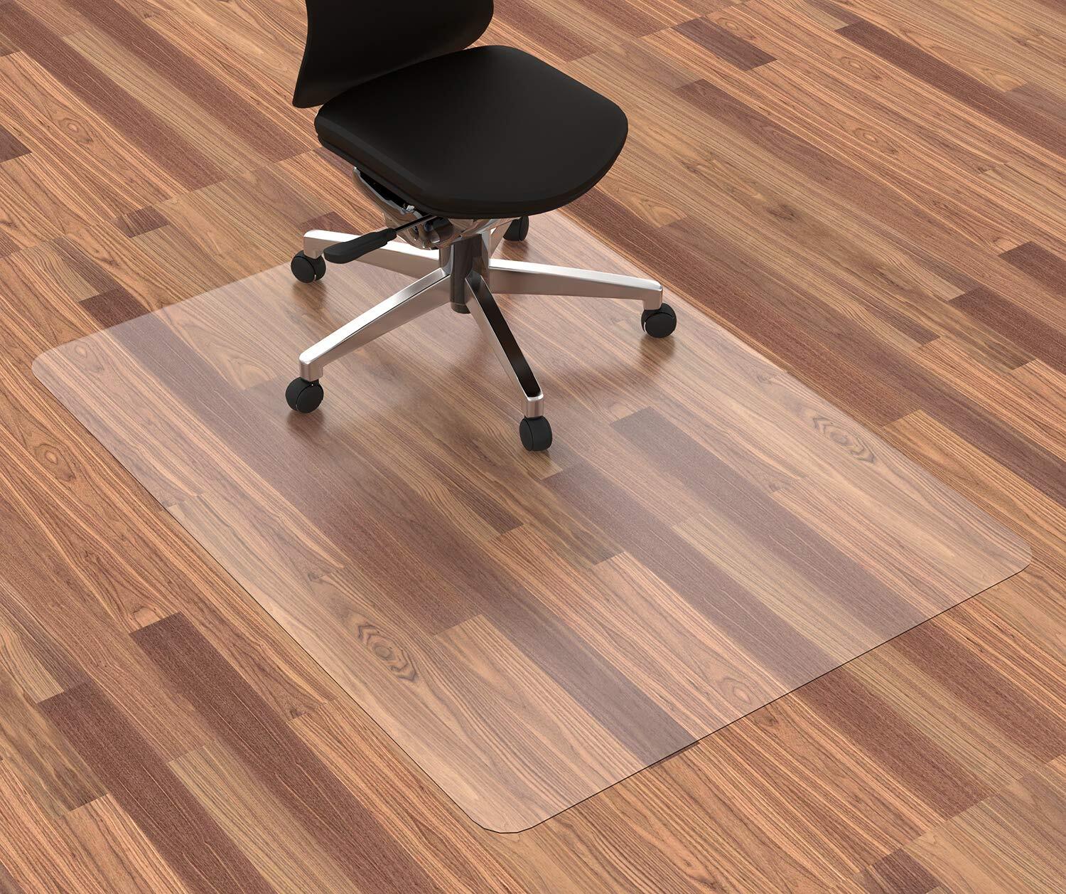 Hardwood Floor Office Chair Mat 48x36 Clear Heavy Duty Desk Mat-image