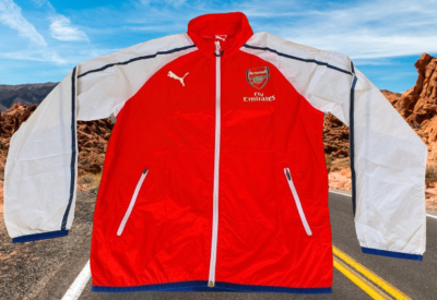 ARSENAL FC 2014-2015 FA CUP CHAMPION ANTHEM PUMA ZIP JACKET S
