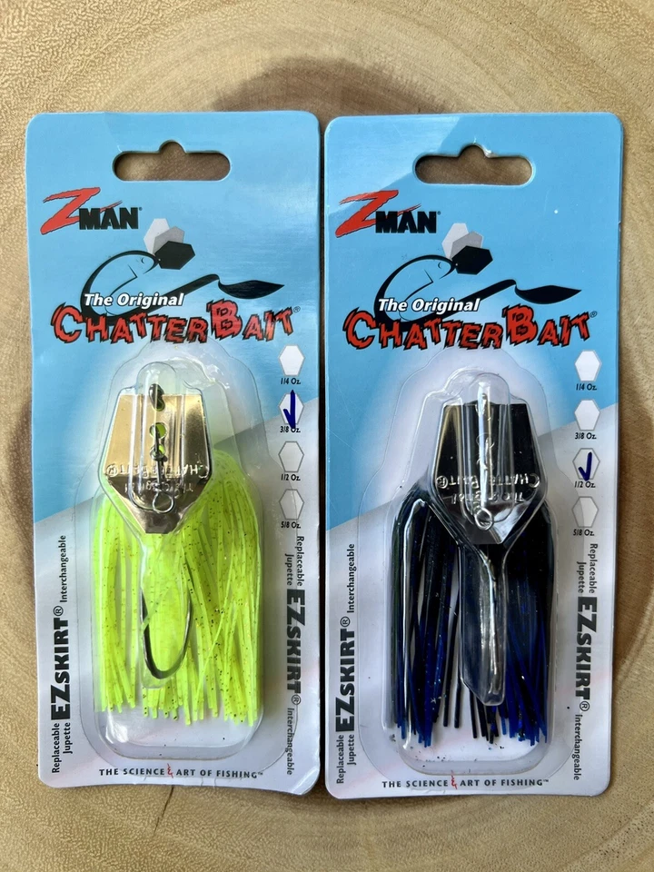 Z-man (Lote de 2) Chatterbait Original, Pesca de Lubina, Nuevo, ¡Envío Gratis! ¡NUEVO CON ETIQUETAS! Foto 4 de 4