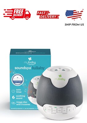 MyBaby Lullaby Sound Machine & Projector   Baby Sleep Machine Plays 6 Sounds & L