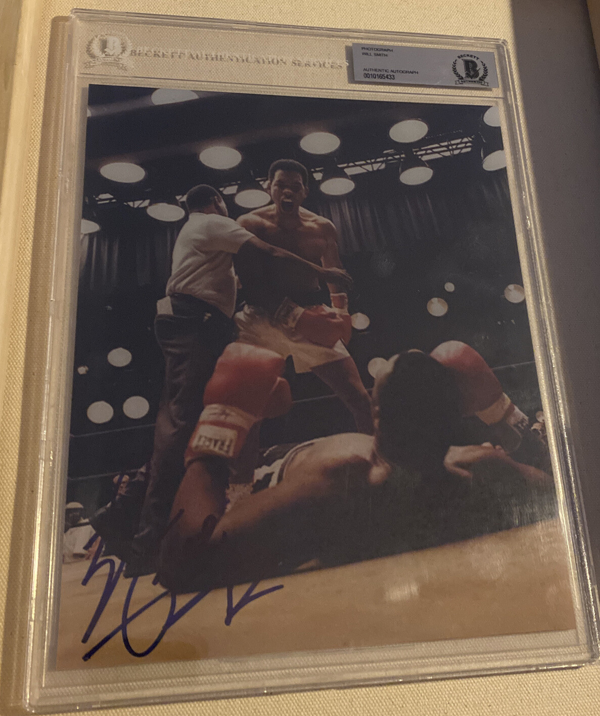 Will Smith Autographed Signed ALI Movie 8x10 photo BAS Beckett (encased) 