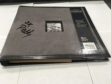 Photo Album Scrapbook Postbound 12" x 12" Grey with Photo window on front cover