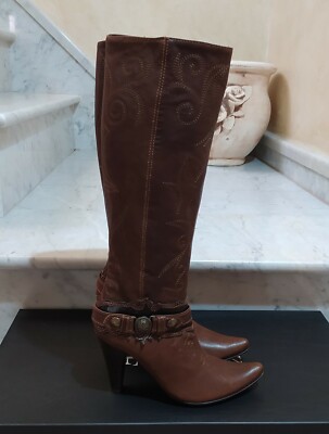 Stivali Texani Donna Juice | Siena Camoscio Marrone | Derna.it