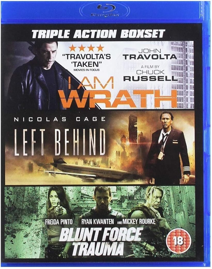 I Am Wrath/Left Behind/Blunt Force Trauma Blu-Ray (2018)  New & Sealed