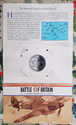 1940-1990 WWII US Marshall Isles Battle of Britain $5 Commemorative Coin