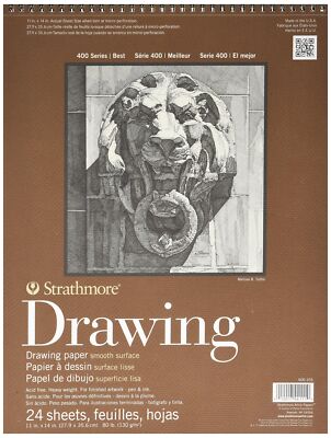 400-105 400 Series Drawing Smooth Surface 11x14 White 24 Sheets
