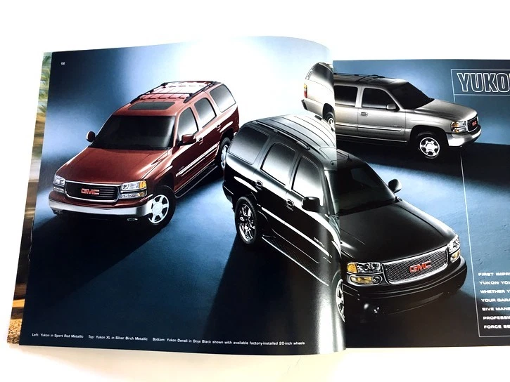 2005 GMC Yukon and XL and Denali 36-page Original Sales Brochure Catalog Foto 2 de 4