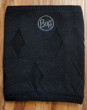 Womens Buff Original Neck Warmer Black Crystal Logo Warm Knit Winter 316