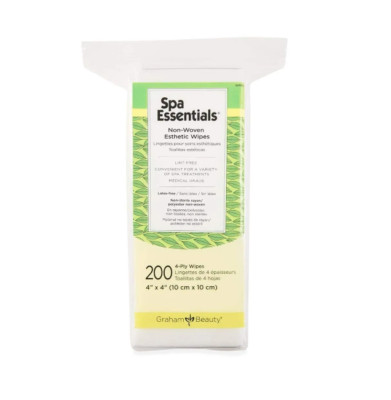 Graham Spa Essentials Non-Woven Esthetic 4'' x 4'' Wipes 200 Pieces