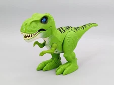 Zuru Robo Alive Attacking T-Rex Green Dinosaur Robotic Pet Walking Roaring Works
